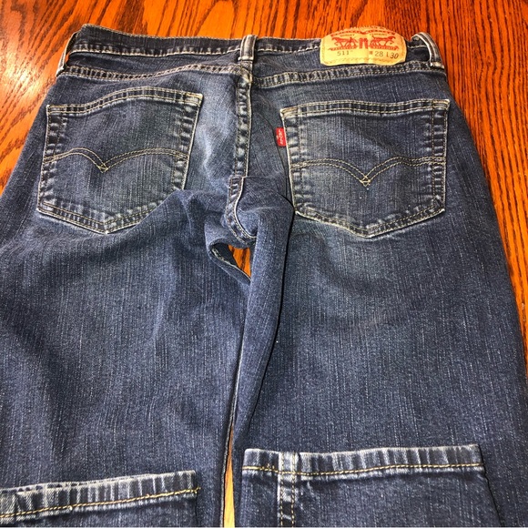 LEVIS MENS SIZE 28x30 511 JEANS. REALLY GREAT WASH NO FRAYING - Picture 4 of 9